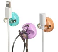 Attaches Magnétiques pour Câbles | 3 Pièces Attaches Rotatives Universelles pour Cuisine Salle de Bain - Porte-Câble Pour Appareils Et Chargeurs De Téléphone | Pour Maison Dortoir Bureau Table De Chev