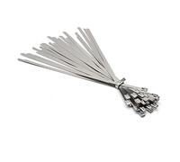 Attaches métalliques pour câbles, 50 colliers de serrage en acier inoxydable 7,9 mm(100pcs,7.9mmx800mm)