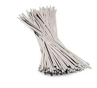 Attaches métalliques pour câbles, Colliers de serrage longs et robustes, attaches en plastique, colliers, zippées, 100 pièces, métal 20 à 30 cm, très résistants(30cm X100pcs)