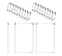 Attaches métalliques résistantes pour l'extérieur | 100 attaches métalliques robustes | Structures de soutien pour plantes pour applications industrielles agricoles marines domestiques et jardi
