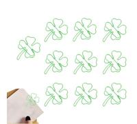 Attaches Papier Mignonnes - 10 Pièces Petites Pinces Classeur | Pinces Vertes Antidérapantes Organisation Documents Signets École Loisirs Créatifs