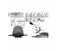 Givi 357a/5606bl/5606s Piaggio Beverly 125ie/300ie/350 Fitting Kit Noir