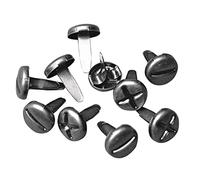 attaches parisiennes "rond" - pailletées - noir/blanc - 4 mm ø - boîte blister 24 pc