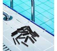 Attaches pour Bâche de Piscine 48 Clips de Fixation Robustes Résistant au Vent pour Piscines Hors pour sol Double Protection Taille Mixte 12cm et 8cm Matériau ABS PC (Set four: 8cm)