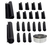 Attaches pour Bâche de Piscine,Pinces Fixation Bâche Légères,Attaches de Sécurisation pour Couverture Piscine | pour Terrasses Balcons Jardins Pelouse