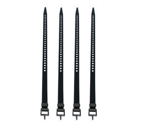 Attaches pour Câbles Lot de 4 Sangles Réglables | Sangles pour Câbles avec Boucle pour Camping Randonnée Voyages Activités de Plein Air Ski Cargo Marine Bagages Équipements