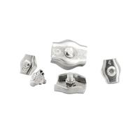 Attaches Pour CâBles MéTalliques 10 Pcs M2 M3 M4 M5 304 En Acier Inoxydable Simplex Post Boulon Clip Câble Pince Étrier Corde Simple Grip(M5)