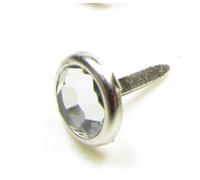Attaches pour Scrapbooking artisanat & rond Cristal transparent en forme de strass pointes 8 mm-Lot de 100