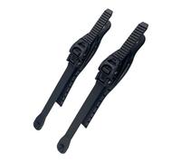 Attaches rapides pour chaussures de ski - Construction en métal ABS pour un contrôle optimal - Sangle de fixation confortable pour chaussures de ski