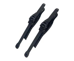 Attaches rapides pour chaussures de ski - Construction en métal ABS pour un contrôle optimal - Sangle de fixation confortable pour chaussures de ski