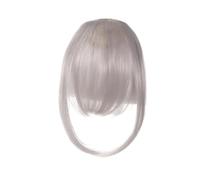 Attaches réalistes à clipser femmes naturel wispy front extensions de cheveux faux français droit air duveteux frange perruque cheveux pour un coiffage facile polyvalent M