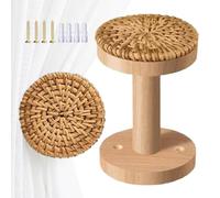 Attaches-Rideaux Style Bohème, Crochets Muraux Bohèmes pour Tentures, 2 Pièces Crochets De Rideau en Bois, Convient pour Chambre Salon Salle À Manger Café Salle De Bain Balcon Bureau Hôtel