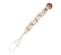 Attaches-sucettes Fille,porte-sucette | Clip Paci tressé Boho | Clips Paci faits à la main Boho pour un confort élégant, en bois sûr et tressé pour les tout-petits