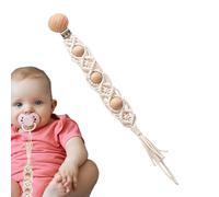 Attaches-tétines,Agrafes Paci - Clip Paci tressé Boho - Clips flexibles pour garçons, filles, corde en coton tressé pour tout-petits, pour et fixation de bouteille de lait