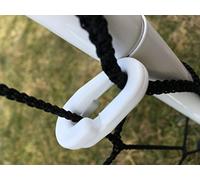 Attaches Type maillon brisé pour Filets Pare Ballon | Traitées Anti-UV, 40 Pièces, Blanc.