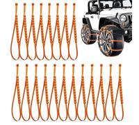 Attaches Zippées Antidérapantes Pour La Neige - 20 Pièces De Sangle Réglable Réutilisable | Chaînes À Neige 91x2x1cm Pour Pneus De Voiture | Pour Voiture Camion SUV Traction Sur Glace Boue D'hiver Voy