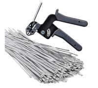 Attaches zippées autobloquantes - 100 pièces de sangles métalliques, organiseur de câbles multifonction, outil d'emballage industriel, dispositif de d'atelier | Kit de fixation en métal, métho