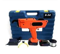 Attacheuse électrique, Machine à relier les barres d'armature automatique 12 V, 8-34/30-60 mm, sans fil, rechargeable pour travaux de construction(8-34mm)