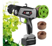 Attacheuse électrique Pour Vignes Avec écran Numérique, Avec 2 Batteries Lithium De 2 Ah, Diamètre De Botte De 25 Mm, Nombre De Tours De Cerclage Réglable, Pour Raisins, Framboises Et Tomates.