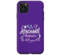 Attachiante Depuis 64 Ans Cadeau Anniversaire Femme Coque pour iPhone 11 Pro Max