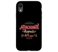 Attachiante Depuis 64 Ans Cadeau Anniversaire Femme Coque pour iPhone XR