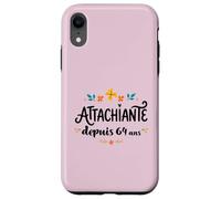 Attachiante Depuis 64 Ans Cadeau Anniversaire Femme Coque pour iPhone XR