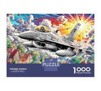 Attack Aircraft 1000 Pièces Puzzle Plane Flight Puzzles pour Adultes et Enfants Âgés de 12 Ans et Plus Stimulant et Captivant Jeu de Puzzle pour Toute la Famille pour 38x26cm/1000pcs