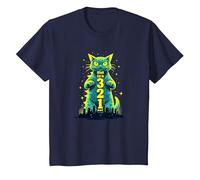 Attack Cat in 321 Féroce Félin envahit la Ville T-Shirt, Enfant, Bleu Marine, 2 Ans