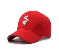 Attack On Ti-tan Casquette Snap.back homme, Unisexe Réglable 6 Panel Chapeau Soleil, Respirant pour Outdoor, Golf, voy.age et Style Hip Hop, Réglable(Red)