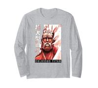 Attack on Titan Colossus Titan with Kanji Anime Manga Manche Longue