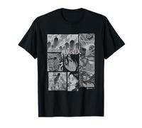 Attack on Titan Eren Vs Titans Split Anime Panels T-Shirt
