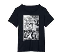 Attack on Titan Eren Yeager Titan Transformation Manga Style T-Shirt, Femme Grandes Tailles, Noir, 4X