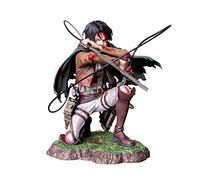 Attack on Titan Figurine Levi Ackerman Version de Combat Mobile Figurine Pop Personnage Capitaine Levi Blessé Figurine Statue en PVC Cadeaux à Collectionner Statues Anime Modèle Décoration 17cm