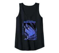 Attack on Titan Mikasa Ackerman Japanese Manga Face Portrait Débardeur, Femme, Noir, M