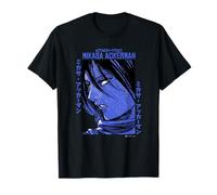 Attack on Titan Mikasa Ackerman Japanese Manga Face Portrait T-Shirt