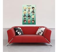 Attack on Titan - Poster - Chibi Characters + 2 St Posterleisten Alu 63 cm