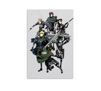 Attack on Titan Role Team Art Poster Peinture décorative sur toile Art mural pour salon, chambre à coucher, art mural, impression d'image moderne, décoration de salle familiale, 30 x 45 cm