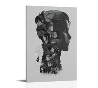 Attack on Titan Roles Poster créatif Peinture décorative sur toile Art mural pour salon, chambre à coucher, art mural, impression d'image moderne, décoration de salle familiale, 20 x 30 cm