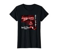 Attack on Titan Season 4 Collage de Titan Eren T-Shirt, Femme, Noir, S