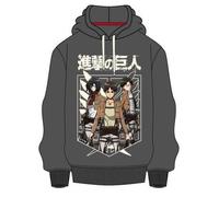 Attack On Titan - Sweat Capuche Trio Grey (Xl)
