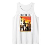 Attack on Titan Volume 4 Sunset Cover Kanji Anime Manga Débardeur