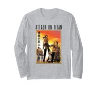 Attack on Titan Volume 4 Sunset Cover Kanji Anime Manga Manche Longue