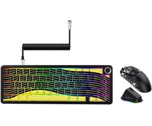ATTACK SHARK 60% Hall Effect Keyboard and X11 Wireless Gaming Mouse,X65 Pro HE Magnetic Keyboard RGB Hot Swap 8KHz Polling Rate,Superlight Mouse w/Charging Dock 22K DPI,Bluetooth/2.4Ghz/Wired