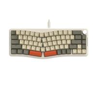 ATTACK SHARK AKS068 Alice Clavier Gamer Mecanique Filaire USB-C, Apex Pro Mini Clavier de Jeu, Via-Programmable, Gasket Mount, Hot Swappable Interrupteur Linéaires, éclairage RVB, NKRO, PC/Mac/QWERTY