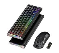 ATTACK SHARK Clavier et Souris Gaming 8KHz Carbon Fiber Rapid Trigger-NoirC