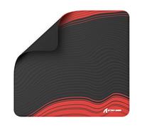 ATTACK SHARK CM02 Tapis de Souris de Jeu Esports, Grand Tapis Souris avec Revêtement Résistant l'eau, Surface Texture Semblable Sable Fin, Base Caoutchouc antidérapante,450x400x4MM-Contour Noir/Rouge