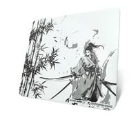 ATTACK SHARK CM05 Tapis De Souris en Verre Trempé, Black Warrior