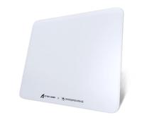 ATTACK SHARK CM05 Tapis De Souris en Verre Trempé, Surface Ultra Lisse, Verre Trempé 9H, 17.72 * 15.75 * 0.2inch, Résistant Aux Chocs, Faible Friction De Surface -Blanc