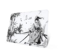 ATTACK SHARK CM05SE Tapis De Souris en Verre Trempé, Black Warrior