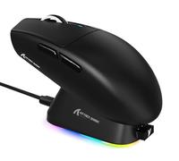 ATTACK SHARK G3PRO Souris de Jeu sans Fil avec Station de Charge Magnétique, Capteur PixArt PAW3311, Jusqu'à 25000 DPI, Bluetooth/2,4GHz/Filaire, 59g Ultra-légère Souris pour PC/Xbox/PS/Mac - Noir